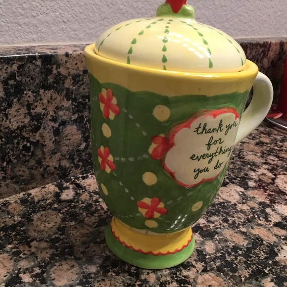 Kimberly Hodges Cupcakes and Cartwheels ceramic coffee/tee mug with cover - Picture 2 of 10